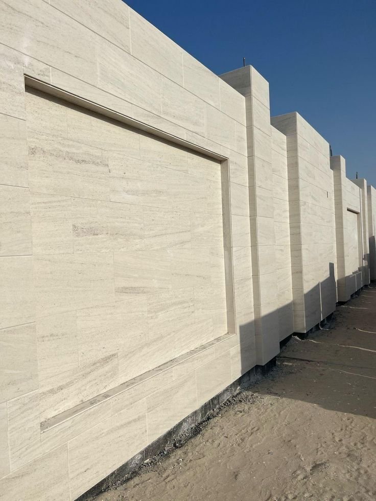 تنفيذ أسوار حجر طبيعي للفلل بالرياض