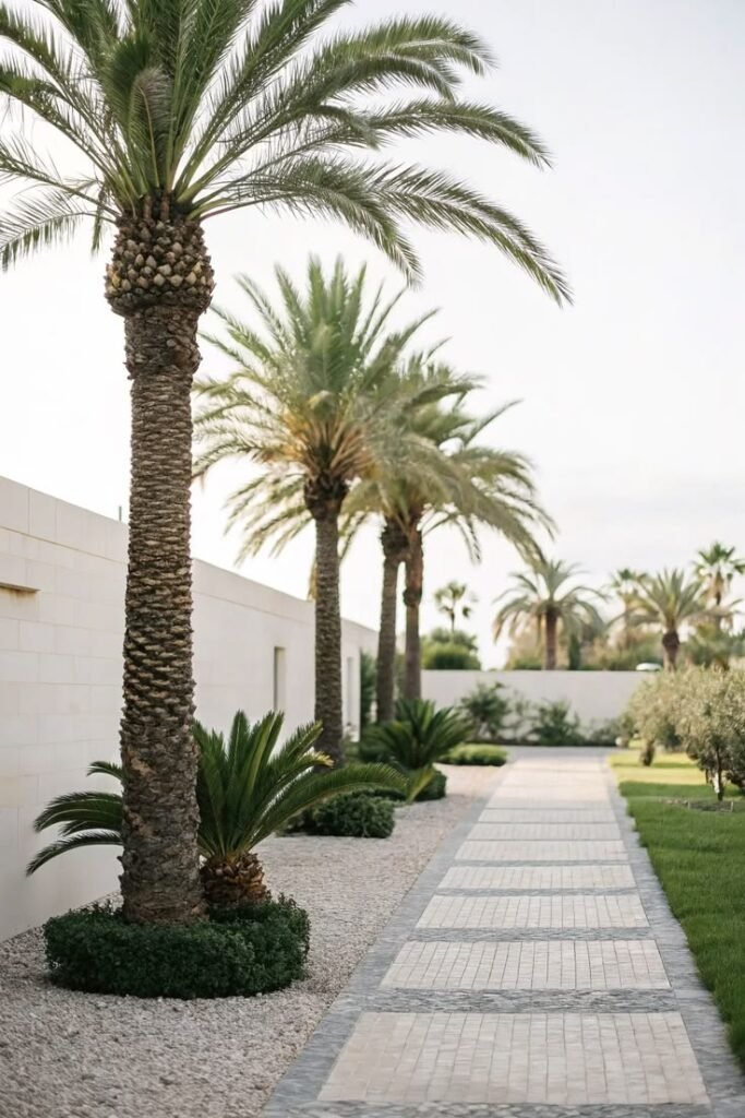 نخيل زينة واشنطونيا مقاوم لحرارة الرياض.